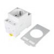 Zásuvka typu E 250VAC 16A Montáž: na panel IP20 62mm