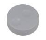 Knoflík bez ukazatele plast Pr.hříd: 6mm Ø39,6x13,5mm šedá