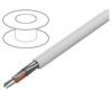 Vodič UL AWM 2093 3x22AWG stíněný PVC šedá 300V 305m