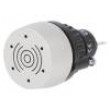 Zvukový signalizátor 22mm stříbrná IP65 Ø22,3mm Řada výr: 04