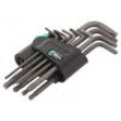 Key set Torx® TX08,TX09,TX10,TX15,TX20,TX25,TX27,TX30,TX40