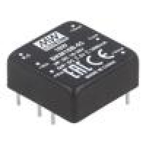 DKM10B-05 Převodník: DC/DC 10W Uvst: 18÷36V Uvýst: 5VDC Uvýst2: -5VDC 18g