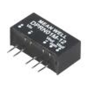 DPRN01M-12 Převodník: DC/DC 1W Uvst: 11,4÷13,2V Uvýst: 12VDC Uvýst2: -12VDC
