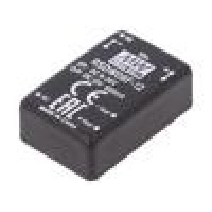 RSDW08F-12 Převodník: DC/DC 8W Uvst: 9÷36V 12VDC Ivýst: 0÷666mA DIP24