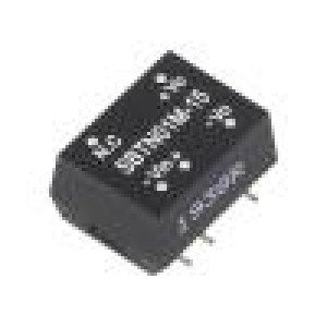 SBTN01M-15 Převodník: DC/DC 1W Uvst: 10,8÷13,2V 15VDC Ivýst: 6,7÷67mA SMD