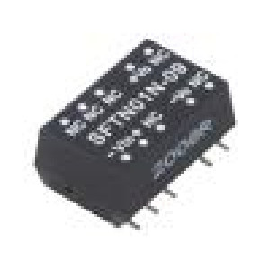 SFTN01N-09 Převodník: DC/DC 1W Uvst: 21,6÷26,4V 9VDC Ivýst: 11,1÷111mA SMD