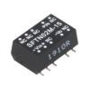 SFTN02M-15 Převodník: DC/DC 2W Uvst: 10,8÷13,2V 15VDC Ivýst: 27÷133mA SMD