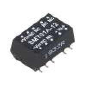 SMT01A-12 Převodník: DC/DC 1W Uvst: 9÷18V 12VDC Ivýst: 8,3÷83mA SMD 1,4g