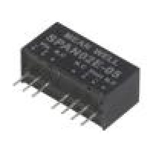 SPAN02E-05 Převodník: DC/DC 2W Uvst: 4,5÷9V 5VDC Ivýst: 0÷400mA SIP8 4,8g