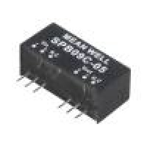 SPB09C-05 Převodník: DC/DC 9W Uvst: 36÷75V 5VDC Ivýst: 0÷1600mA SIP8 5g
