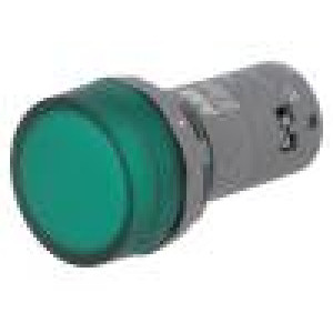 Kontrolka 22mm CL2 -25÷70°C Podsv: LED Ø22mm IP66,IP67,IP69K