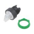 Přepínač: otočný 1-polohové 22mm bílá Podsv: LED IP66 Ø22mm