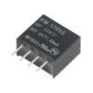 RM-1205S Převodník: DC/DC 0,25W Uvst: 10,8÷13,2V Uvýst: 5VDC Ivýst: 50mA