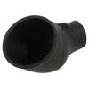 Heat shrink boot glueless,angular 16mm black polyolefine