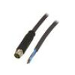 Kabel: pro snímače/automatizaci M8 PIN: 3 přímý 1,5m zástrčka