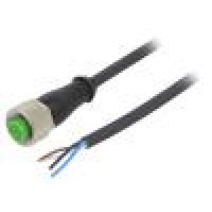 Kabel: pro snímače/automatizaci M12 PIN: 4 10m 4A 7000