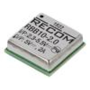 RBB10-2.0-CT Převodník: DC/DC 10W Uvst: 2,3÷5,5V Uvýst: 1÷5,5VDC Ivýst: 2÷4A