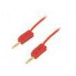 LK205-03022 Měřicí šňůra PVC 0,3m červená 10A 60VDC Průř.vod: 0,5mm2