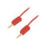 LK205-03022 Měřicí šňůra PVC 0,3m červená 10A 60VDC Průř.vod: 0,5mm2