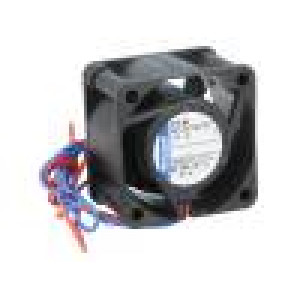 Ventilátor: DC axiální 40x40x25mm 22m3/h 43dBA kuličkové
