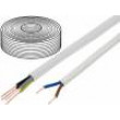Kabel YDY plochý drát Cu 2x2,5mm2 PVC bílá 450/750V 100m