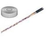 Vodič: ovládací chainflex® CF2 4x0,25mm2 PUR šedá licna Cu