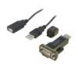 Adaptér USB-RS232 D-Sub 9pin vidlice,USB A vidlice USB 2.0