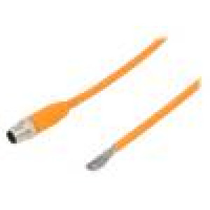 Kabel: pro snímače/automatizaci M12 PIN: 5 přímý 5m zástrčka