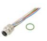 Připojovací kabel M12 PIN: 8 přímý 0,5m zásuvka 30VAC 1,5A