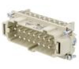 Konektor: hranatý vidlice EPIC H-BE PIN: 16 16+PE 16A 500V