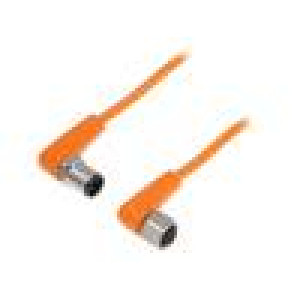 Kabel: pro snímače/automatizaci PIN: 4 M12-M12 2,5m zástrčka