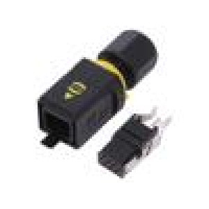 HARTING connector PushPull V4 plug, Signal, 10-pol, plastic