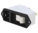Konektor napájecí AC zásuvka vidlice 16A 250VAC IEC 60320