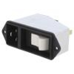 Konektor napájecí AC zásuvka vidlice 16A 250VAC IEC 60320