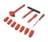 Insulated socket wrenches Pcs: 11