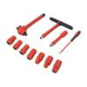 Insulated socket wrenches Pcs: 11