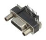 Vidlice Micro-D 15 pinů, úhlová                        