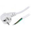 Kabel 3x0,75mm2 CEE 7/7 (E/F) úhlová vidlice,vodiče PVC 2m