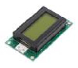 Zobrazovač: LCD alfanumerický STN Positive 8x2 58x32x13mm LED
