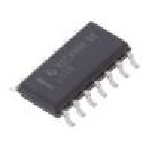 SN74LS04D IC: číslicový HEX,invertor Kanály: 6 SMD SO14 Řada: 74LS 0÷70°C