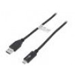 Kabel USB 3.1 USB A vidlice,USB C vidlice 0,5m černá 10Gbps