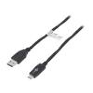Kabel USB 3.1 USB A vidlice,USB C vidlice 0,5m černá 10Gbps