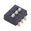 Přepínač: DIP-SWITCH Počet sekcí: 3 ON-OFF 0,025A/24VDC pol: 2