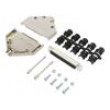 D-Sub HD PIN: 62 female shielded,metalized straight soldering