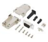 D-Sub PIN: 9 vidlice stíněný,s vývodkou přímý pájení na kabel