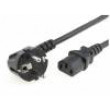 Kabel 3x1mm2 CEE 7/7 (E/F) úhlová vidlice,IEC C13 zásuvka