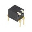 Přepínač: DIP-SWITCH Počet sekcí: 2 ON-OFF 0,025A/24VDC pol: 2