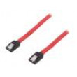 Kabel: SATA SATA vidlice,z obou stran 500mm červená Žíla: Cu