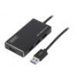 Hub USB USB 3.0 PnP černá Počet portů: 4 5Gbps