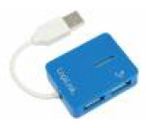 Hub USB USB 1.1,USB 2.0 PnP modrá Počet portů: 4 480Mbps